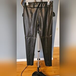 FOREVER 21 PLEATHER PANTS - SIDE ZIP - SIZE MEDIUM NWOT